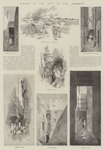 Scenes in the City of Fez, Morocco by Charles Auguste Loye